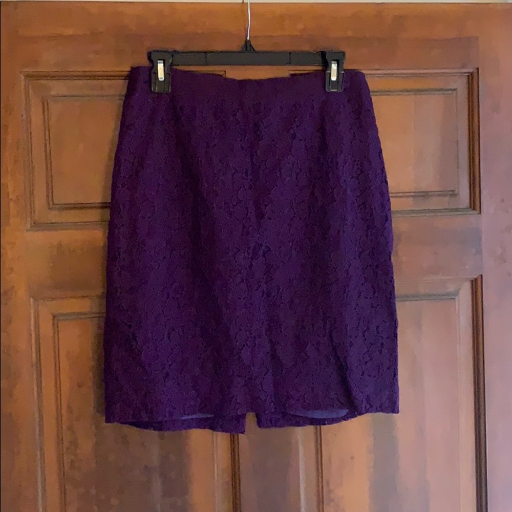 Lace Pencil Skirt - J Crew